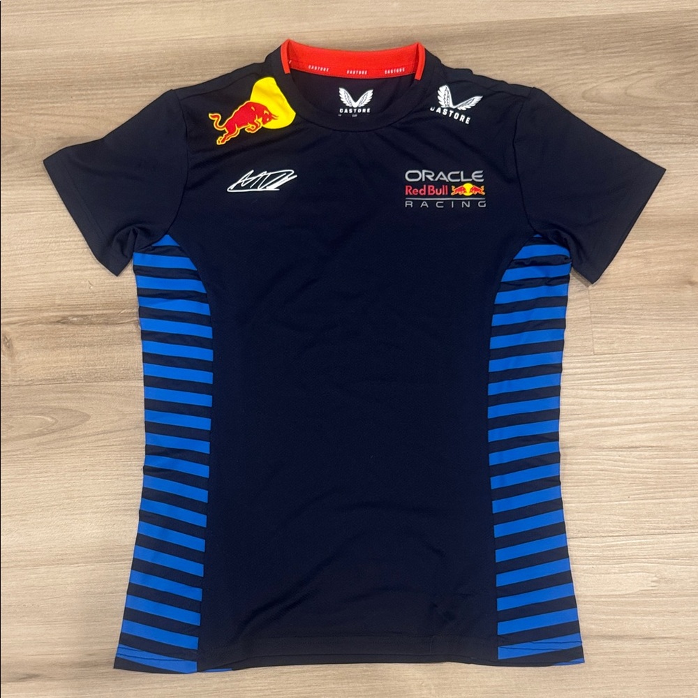 Woman’s size 4 Castore Red Bull Racing Team Max Verstappen Jersey shirt